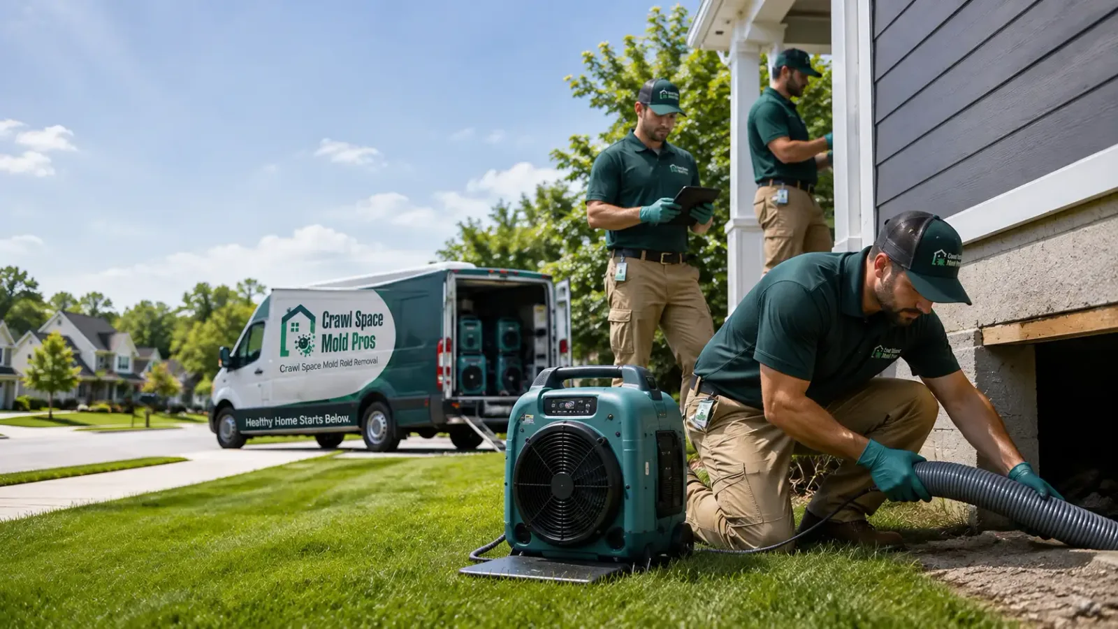 Crawl Space Mold Removal in Howard, OH
